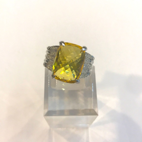 ♥️♥️SOLD♥️♥️DAVID YURMAN Tides Ring Lemon Citrine - Picture 7 of 12